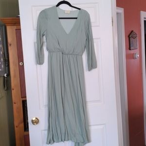 Mint flowy dress
